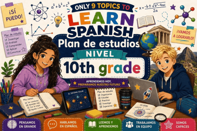 Plan de estudios NIVEL 10th grade