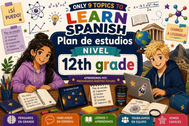 Plan de estudios NIVEL 12th grade