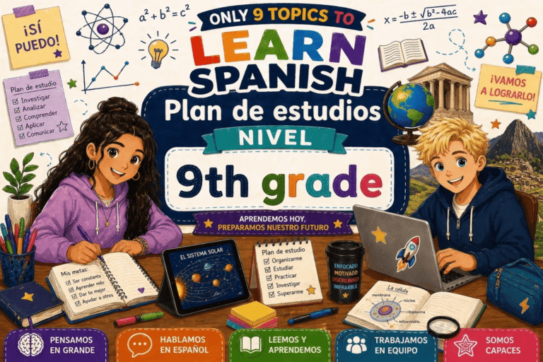 Plan de estudios NIVEL 9th grade